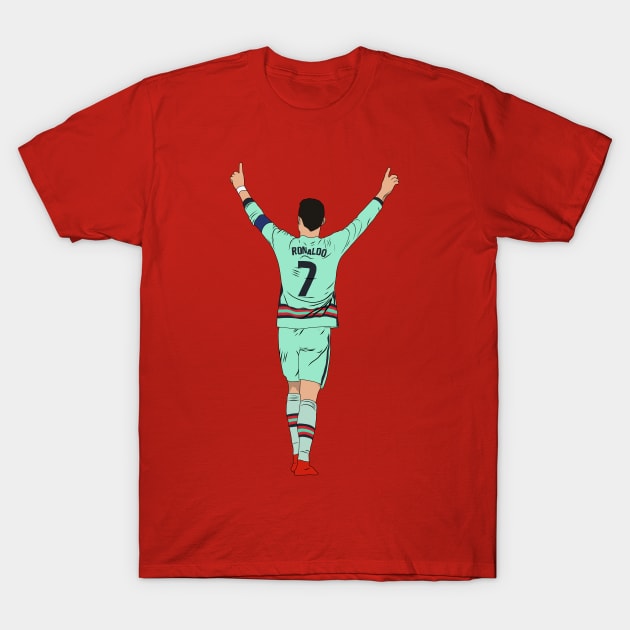 Cristiano Ronaldo Portugal 7 T-Shirt by Hevding